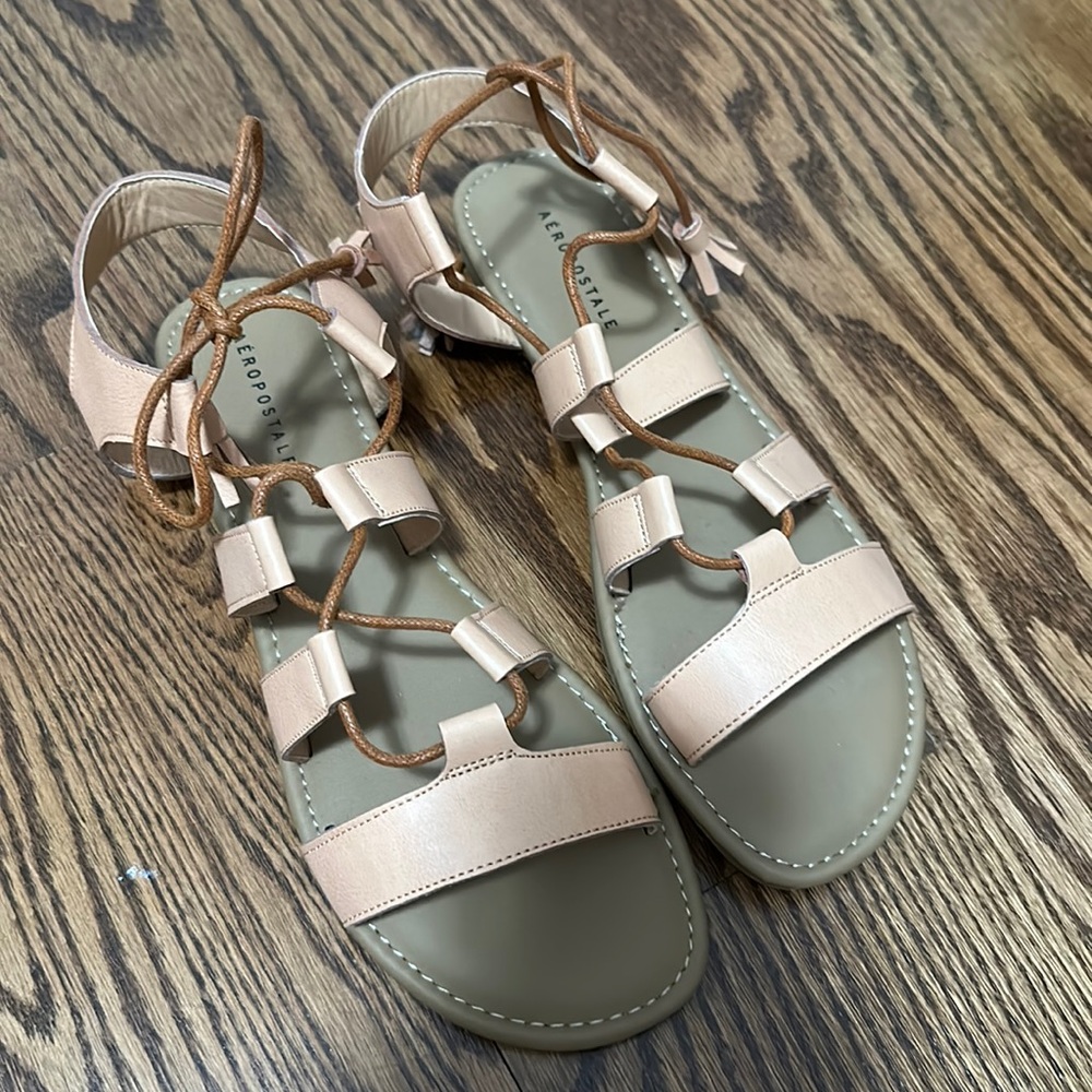Tie up sandals